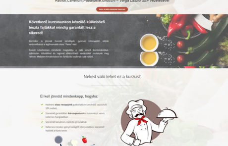 főzőiskola weboldal: Olaszreceptek.hu - Very Italian Pasta főzőiskola
